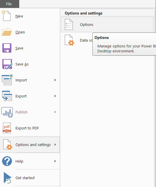 Power BI preview features